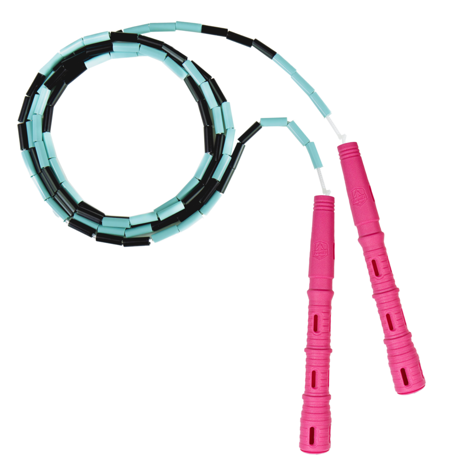 Starterpack pre úplných začiatočníkov Vyber farbu rukovätí:: Ružové, Vyber farbu korálikov: Čierna/mint