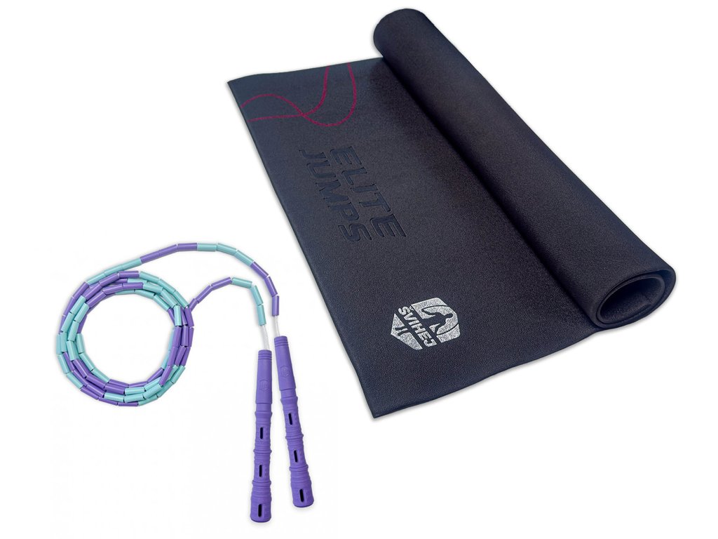 Sada Podložka + Katana Rope Korálikové Vyber farbu rukovätí:: Biele, Vyber farbu korálikov: Žlto/čierna