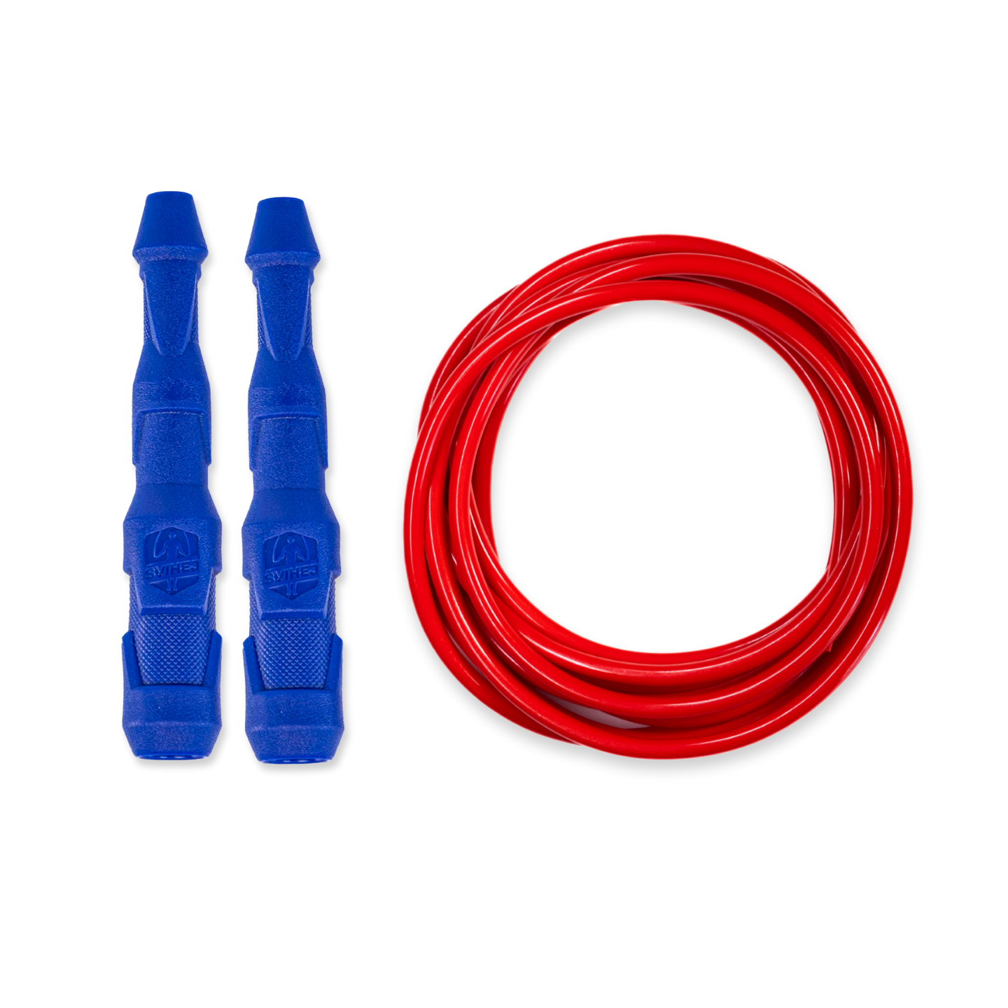 Ninja Rope | Švihej.sk Vyber farbu rukovätí:: Modré, Vyber priemer lanka:: 5mm (muži), Farba lanka: Červená