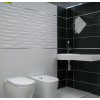 Obklad GLAZE BLACK 25x70 černý mat
