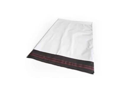Plastová prepravná obálka (Farba bielo-čierna, Rozmery 40mu/175×255+50 mm)