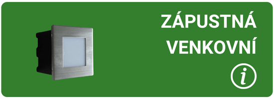 zápustné svítidlo do stěny