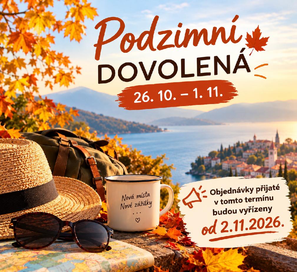 Podzimní dovolená 26.10-1.11.2026