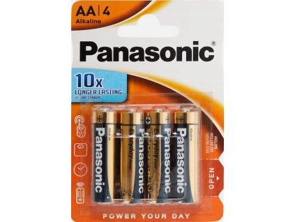 ALKANICKE BATERIE PANASONIC TUZKOVE BATERIE AA SADA 4 KUSU