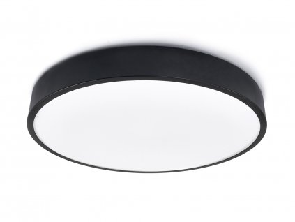 Kruhový přisazený LED panel 48W - Černý - denní bílá