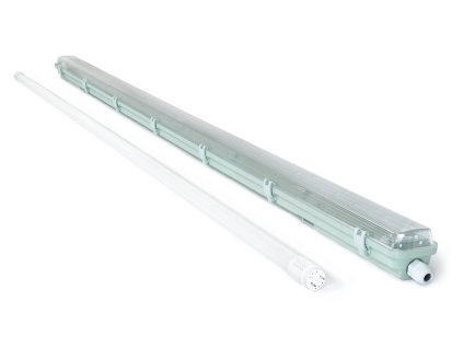 prachotěsné těleso ip65 pro 1x led trubici 150cm + LED trubice