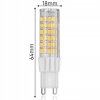 LED zarovka G9 8W 75W SMD tepla