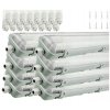 8x hermetické svítidlo + 16x led trubice 120cm studená bílá 2700lm