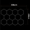LED Lampa Hexagon Stropni Panel Osvetleni do Garaze Dilny 336x238 cm
