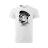 Svlíkárna Tatíček Masaryk tričko pánské - předek - bile - svlikarna.cz