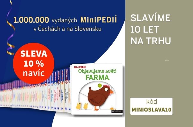 MiniPEDIE slaví 10 let! Využijte kód na 10% slevu navíc na legendární leporela