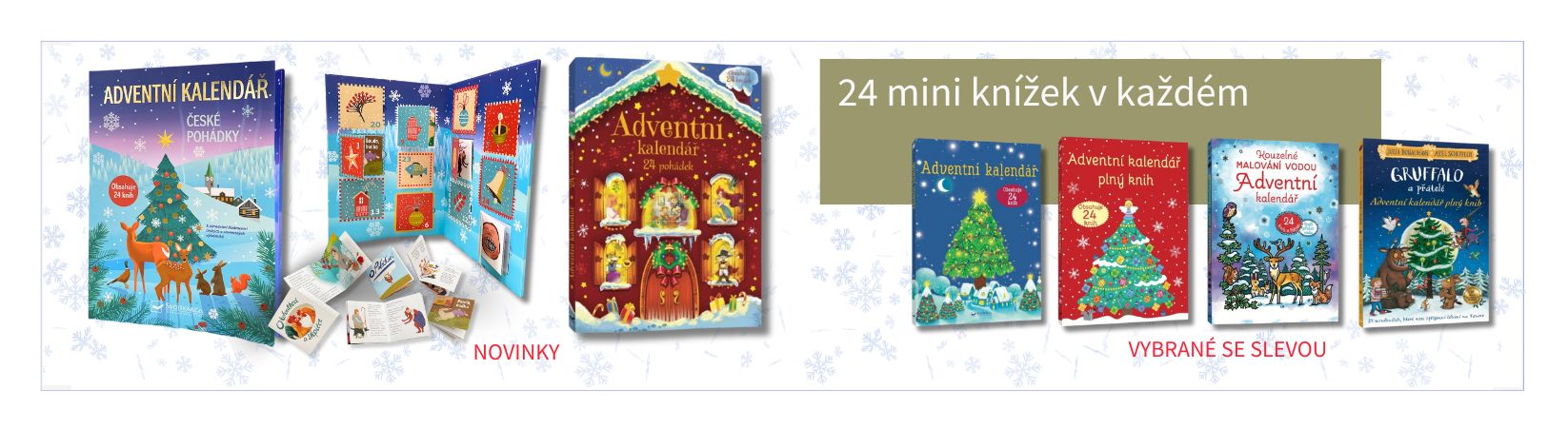 Adventní kalendář a vánoční knížky