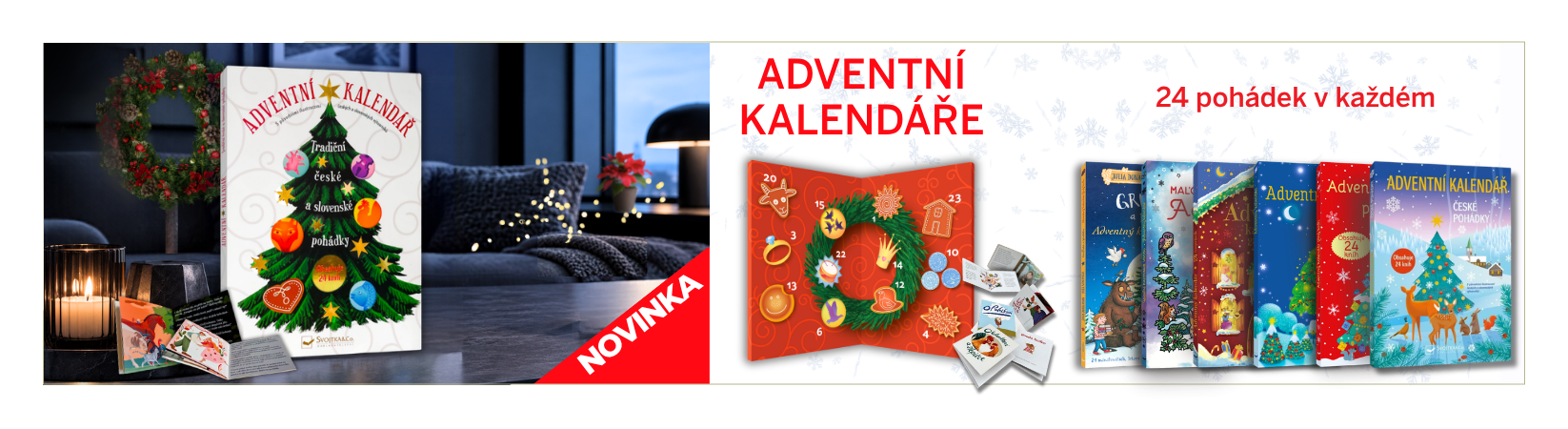 Adventní kalendář a vánoční knížky