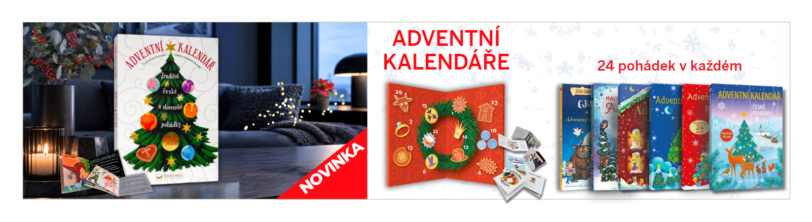 Adventní kalendář a vánoční knížky