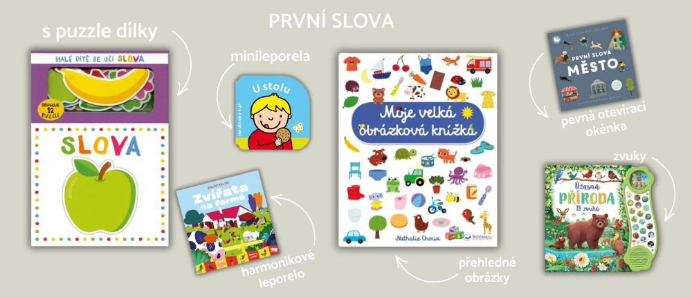 První slova - knihy pro nejmenší.
