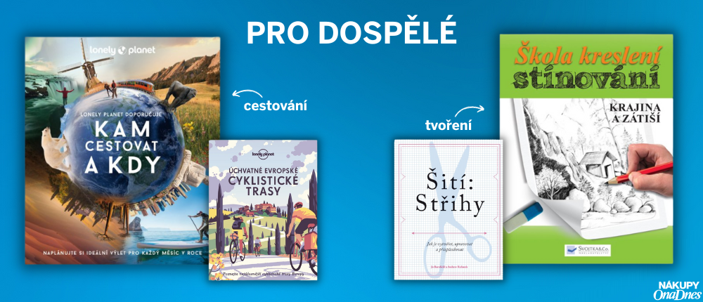 Knihy pro dospělé.