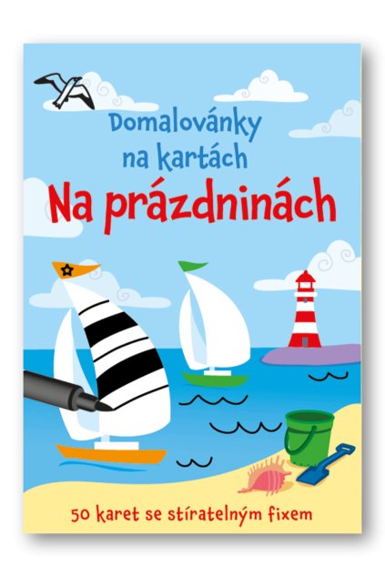 Domalovánky na kartách – Na prázdninách