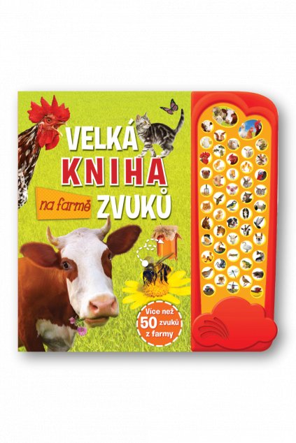 Velká kniha zvuků na farmě - obálka