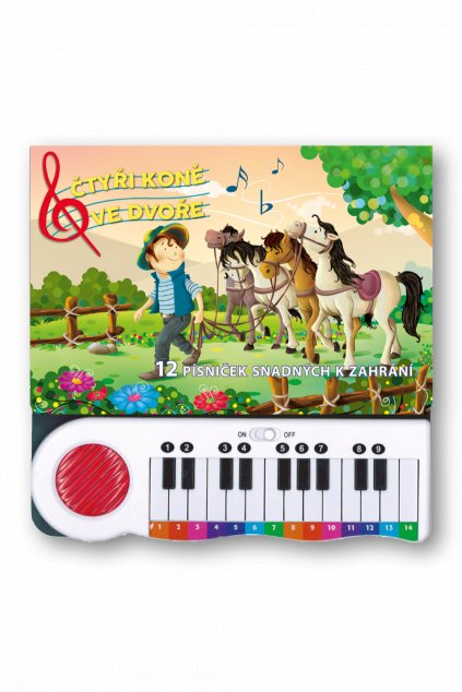 4566-ctyri-kone-ve-dvore-12-pisnicek-snadnych-k-zahrani_obalka