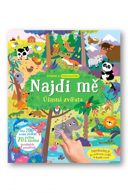 Najdi mě Úžasná zvířata - obálka