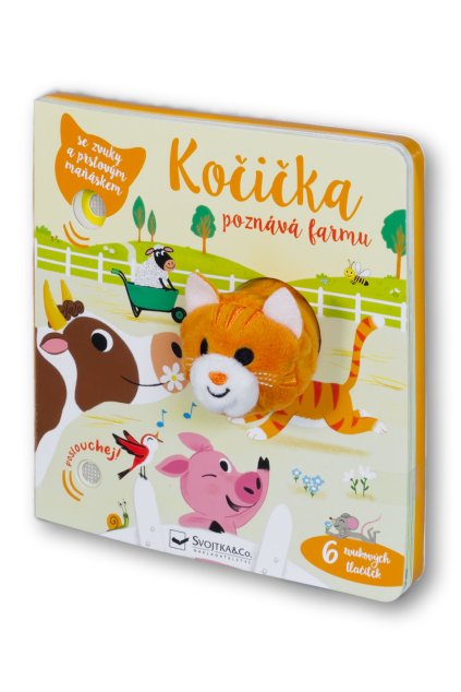 6930 Kocicka poznava farmu se zvuky a prstovym manaskem OBALKA