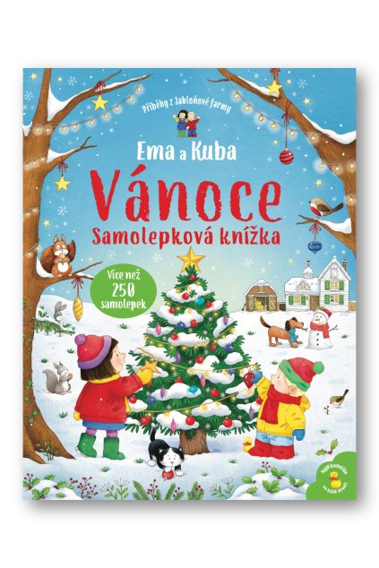 6922 Ema a Kuba Vanoce Samolepkova knizka Pribehy z Jablonove farmy OBALKA
