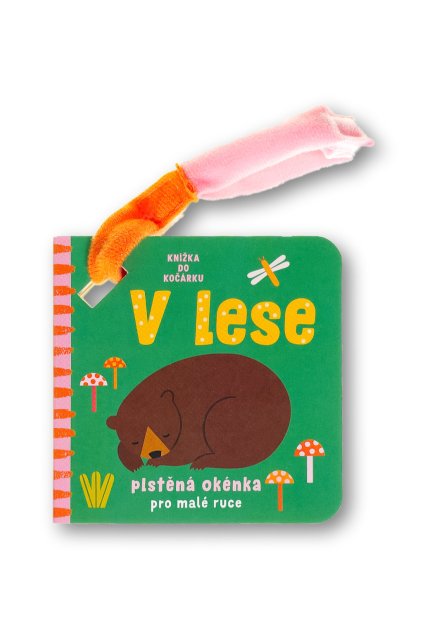 6958 Knizka do kocarku V lese plstena okenka pro male ruce OBALKA