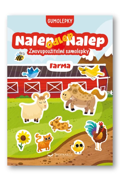 7027 Nalep odlep nalep! Gumolepky Farma Znovupouzitelne samolepky OBALKA