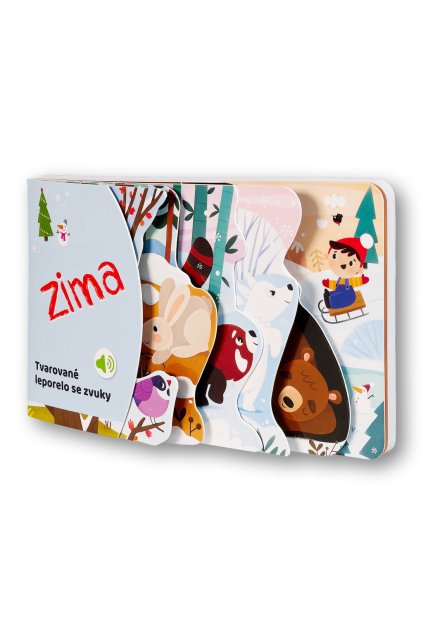 6985 Tvarovane leporelo se zvuky Zima OBALKA 3D