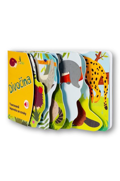 6986 Tvarovane leporelo se zvuky Divocina OBALKA 3D
