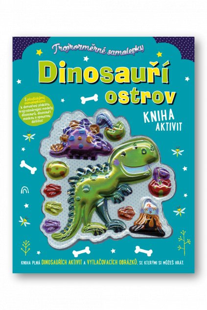 Trojrozměrné  samolepky Dinosauří ostrov  Stuart Lynch