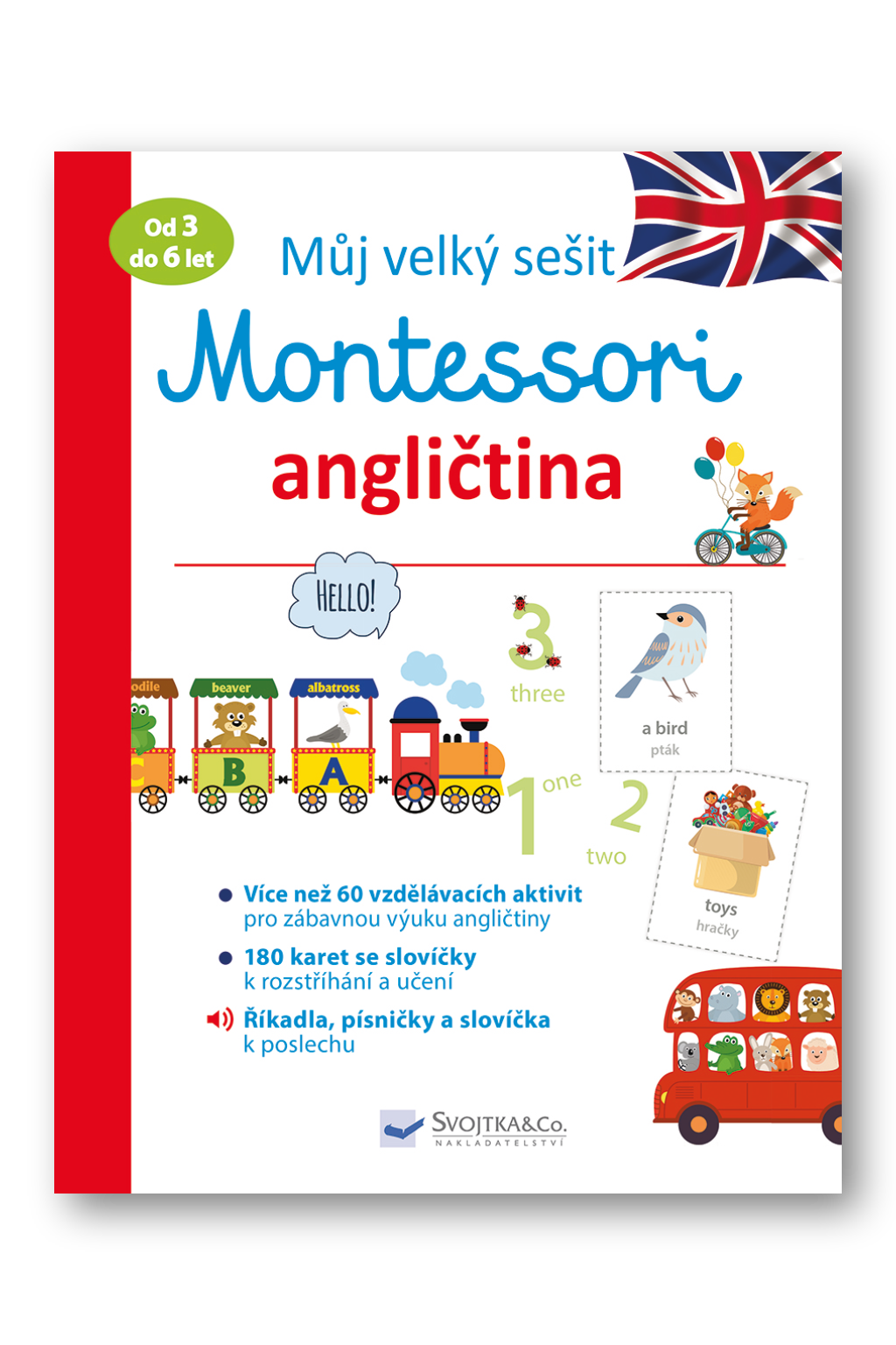 Levně Můj velký sešit Montessori - angličtina - 3 až 6 let Lydie Barusseau