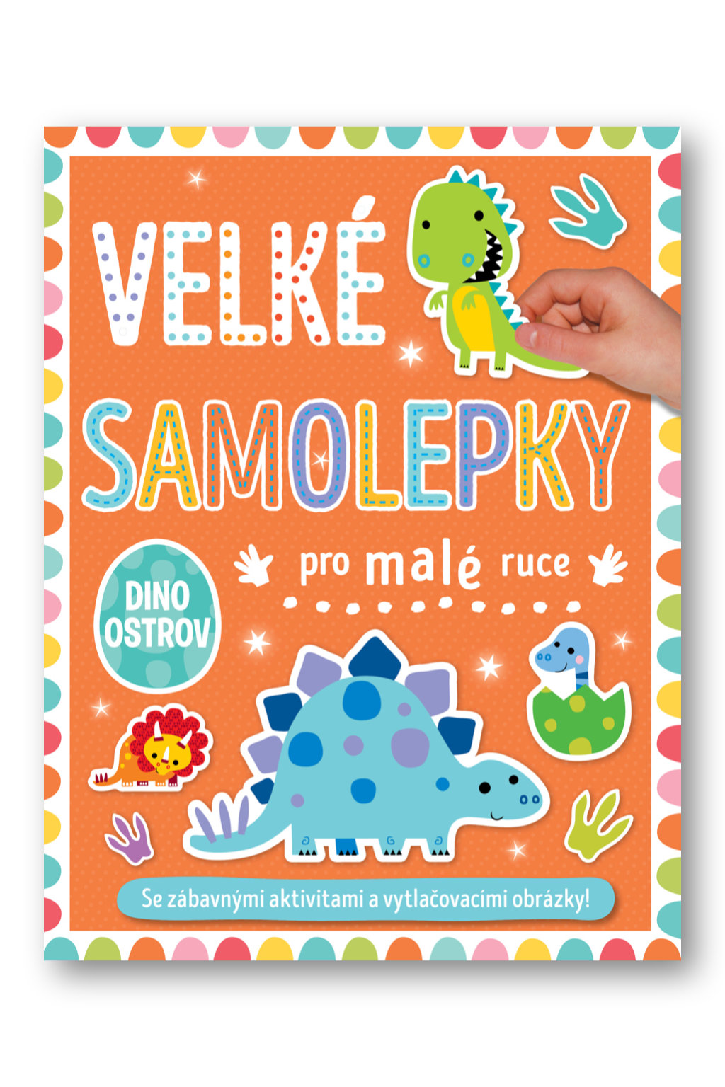 Levně Velké samolepky pro malé ruce Dino ostrov