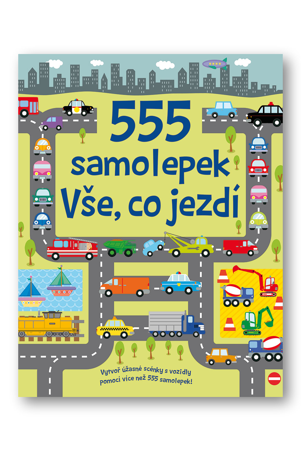 Levně 555 samolepek - Vše, co jezdí