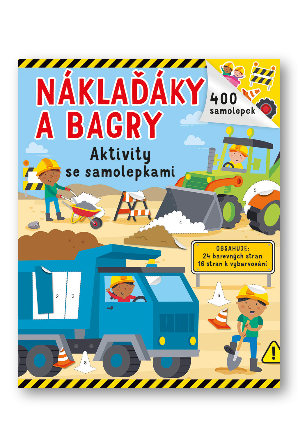 Náklaďáky a bagry - 400 samolepek