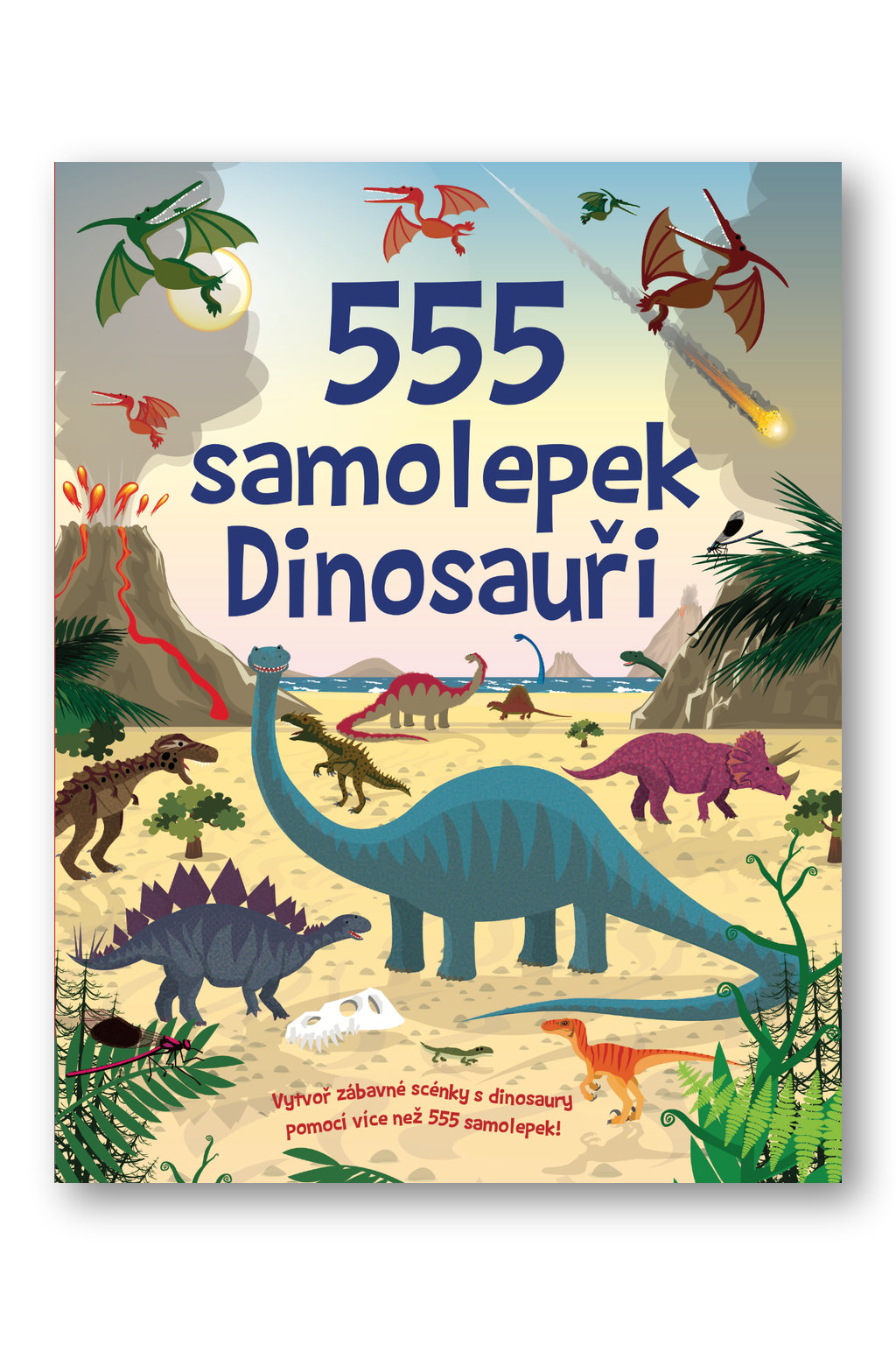 Levně 555 samolepek - Dinosauři