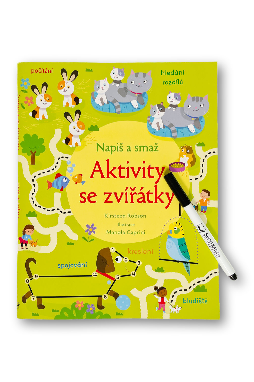 Napiš a smaž - Aktivity se zvířátky Kirsteen Robson