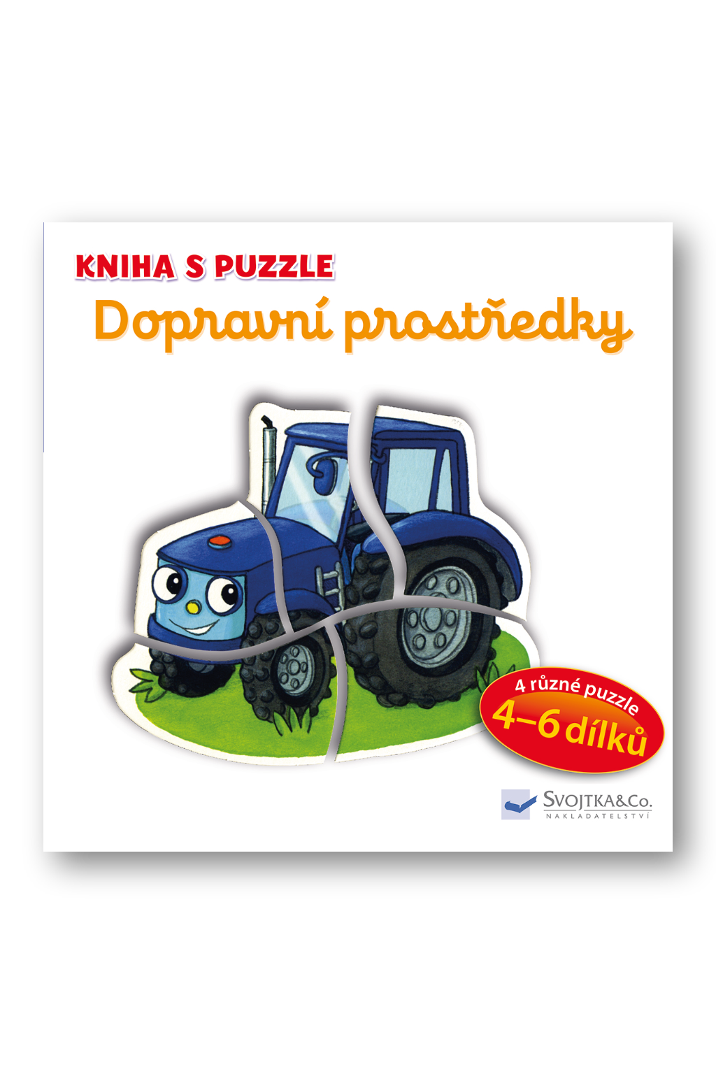 Kniha s puzzle - Dopravní prostředky Vera Bruggeman