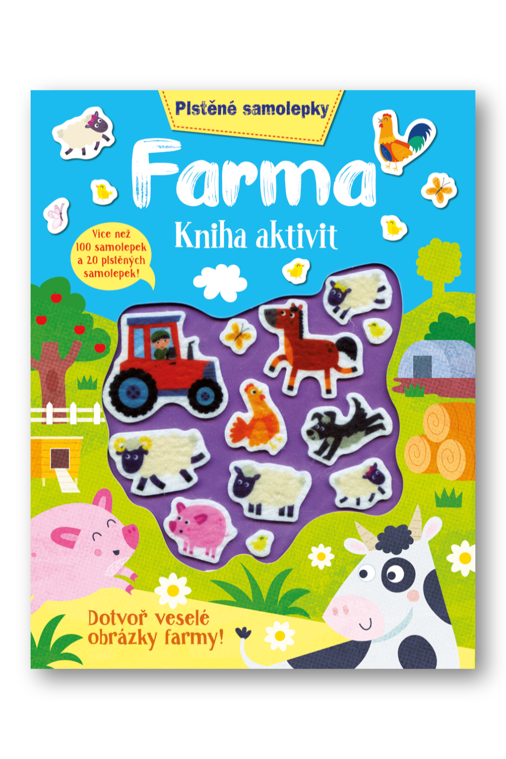 Plstěné samolepky - Farma - kniha aktivit