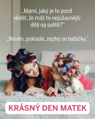 Mateřství je stav, kdy: – jsi nejvíc milovaná – nejvíc unavená – a zároveň víš, že babička by to určitě řekla líp 😄 Krásný...