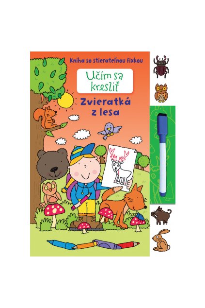 Učím sa kresliť – Zvieratká z lesa