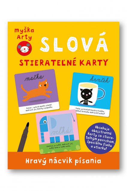Myška Arty - Slová karty s fixkou