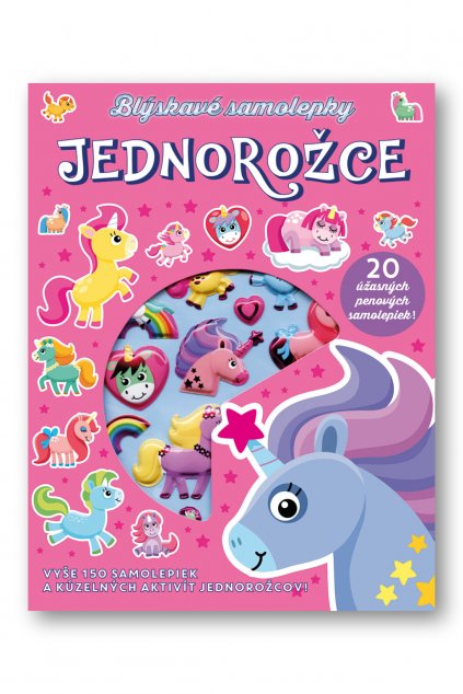 Blýskavé samolepky Jednorožce