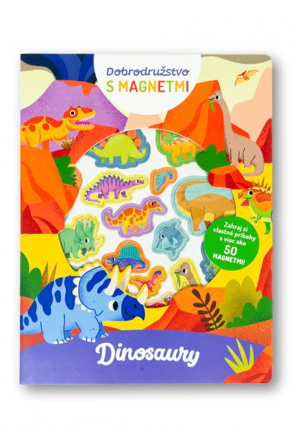 Dobrodružstvo s magnetmi Dinosaury - obálka