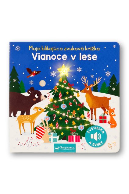 36967 Moja blikajuce zvukova knizka Vianoce v lese OBALKA