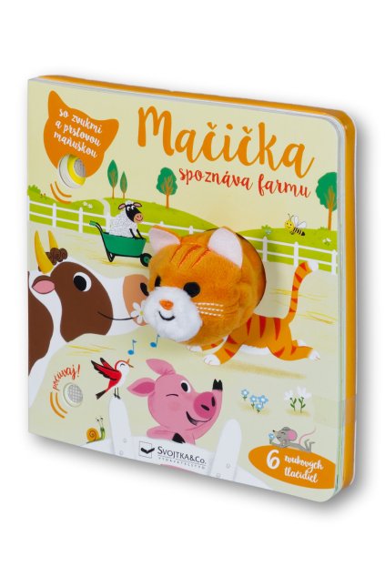 Mačička spoznáva farmu - so zvukmi a prstovou maňuškou