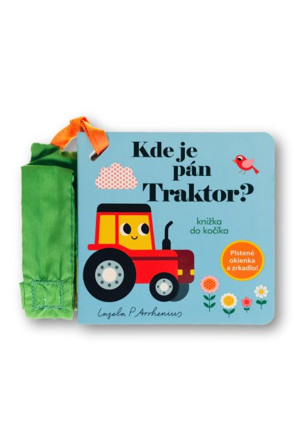 36975 Kde je pan traktor Knizka do kocika s plstenymi okienky a zrkadlom OBALKA