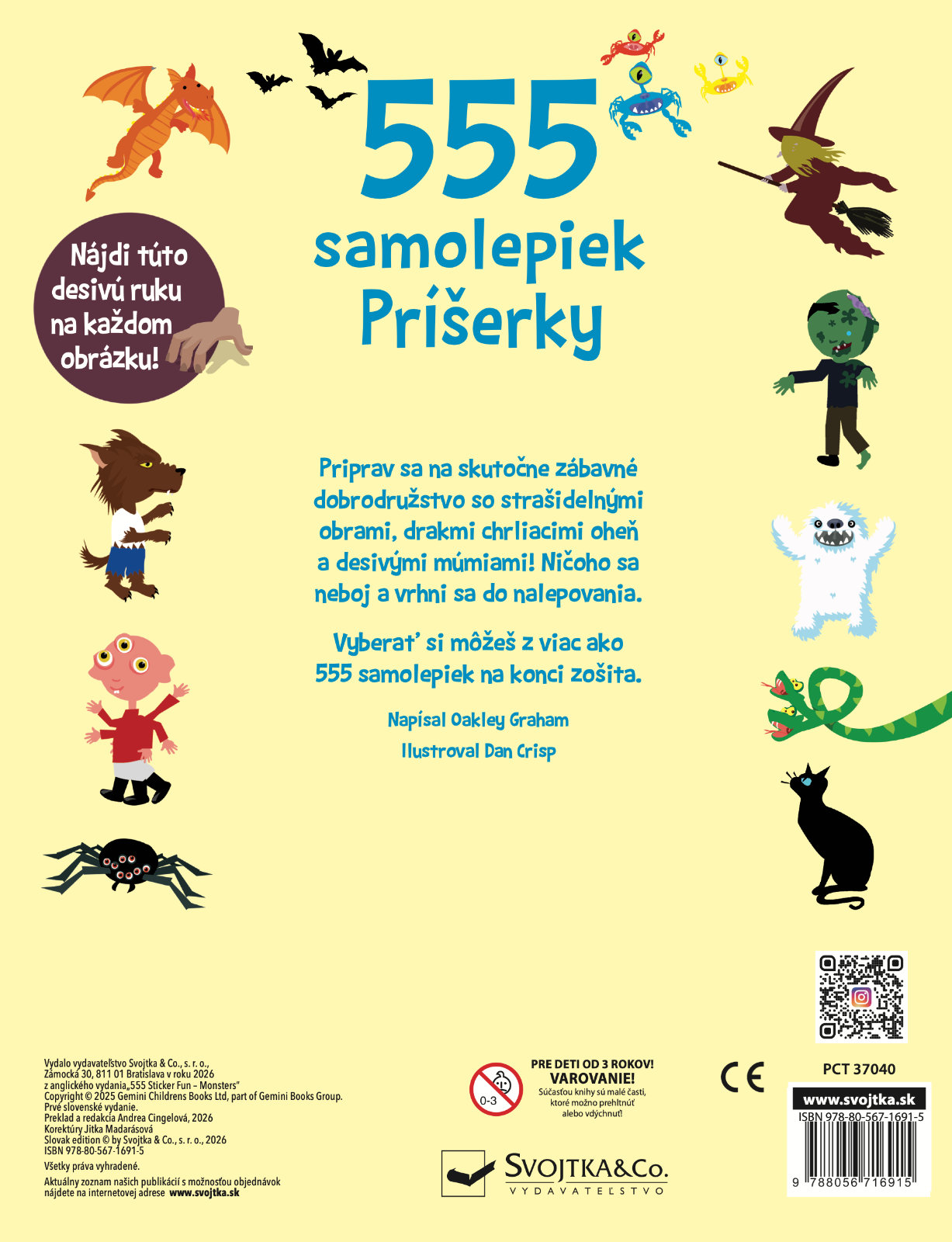 555 samolepiek Príšerky