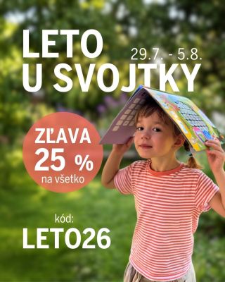 ☀️ LETO U SVOJTKY je tu! 📚 Leto je plné výletov, dovoleniek, objavovania aj chvíľ, keď sa stačí schovať do tieňa a otvoriť...