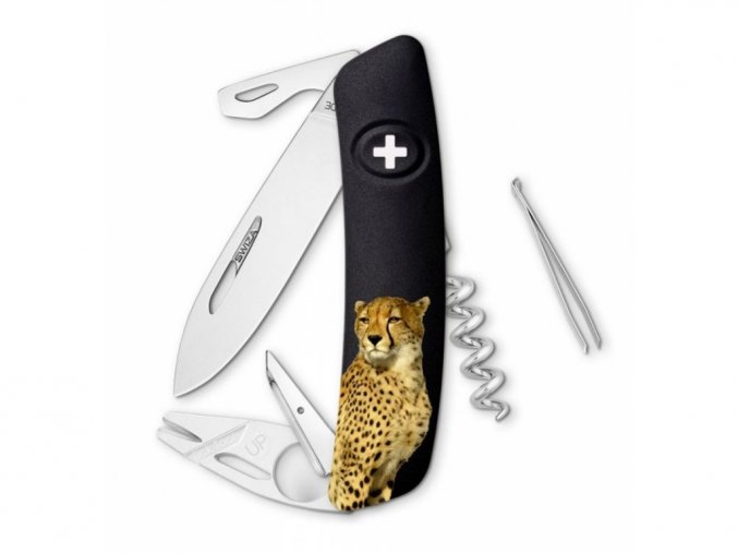 10134 swiza svycarsky kapesni nuz tt03 leopard wildlife